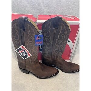 NEW Justin Boots Bay Apache Western Style 2253 Men's Sz 8D J-Flex With Box